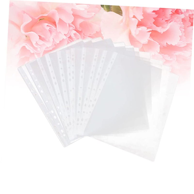 Clear Sheet Protectors Loose Leaf Covers Size 1 Transparent File Protectors for Home Office School - Image 5