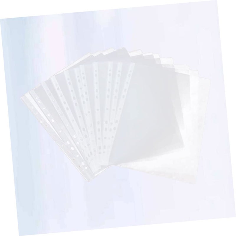 Clear Sheet Protectors Loose Leaf Covers Size 1 Transparent File Protectors for Home Office School - Image 4