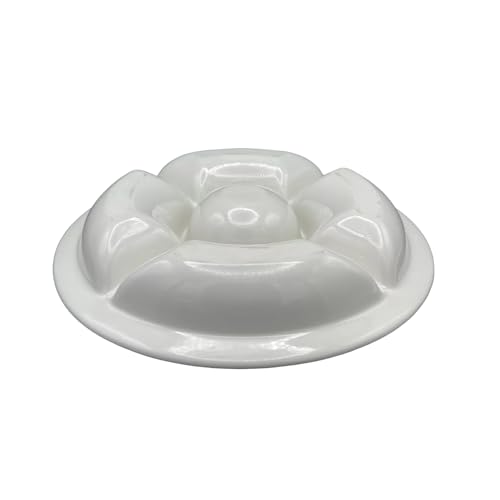 Portmeirion Botanic Garden 14" Chip & Dip Platter - Porcelain Serving Dish with Assorted Floral Motifs, Ideal for Snacks & Appetizers, Dishwasher Safe, Made in England - Elegant Serving Accessories - Image 4