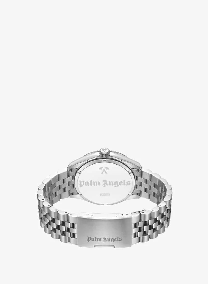 Palm Angels Blue Primo Blue Dial Silver Gold Stainless Steel Bracelet Analog Watch for Men, 42mm for Men | Best Price UAE
