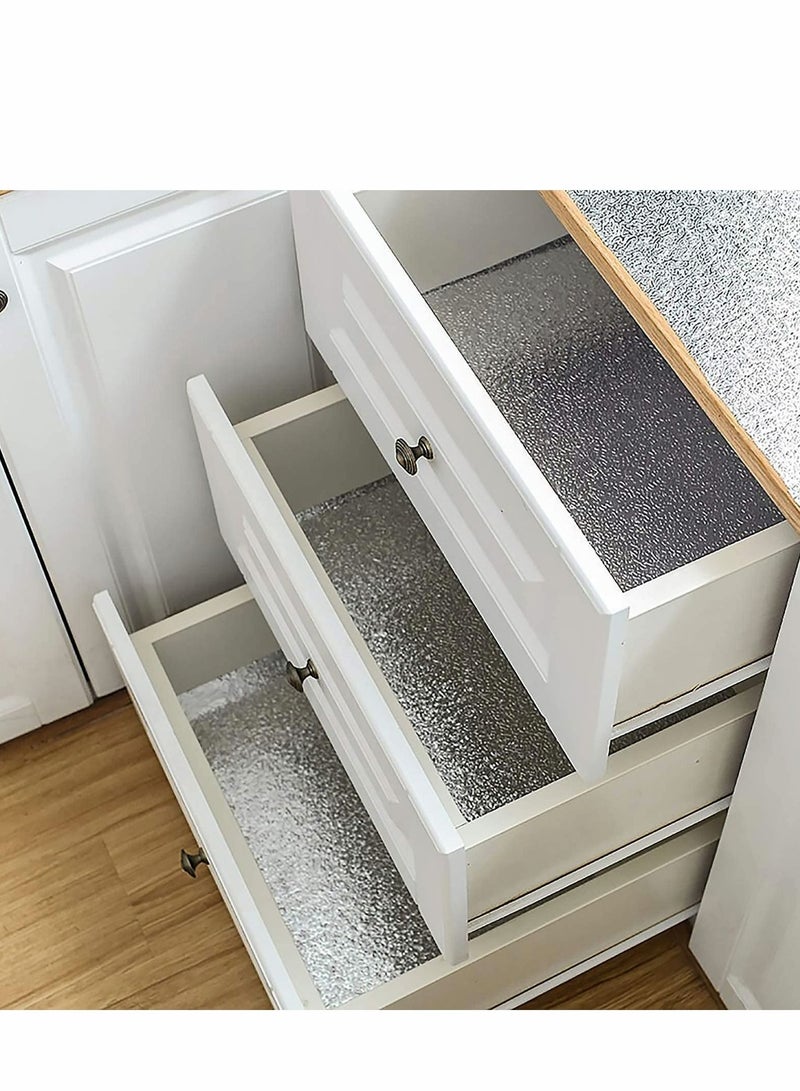 SYOSI Kitchen Backsplash Wallpaper Peel and Stick Aluminum Foil Contact Paper Self Adhesive Oil-Proof Heat Resistant Wall Sticker for Countertop Drawer Liner Shelf Liner - Image 4