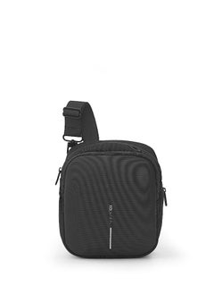 XD DESIGN Boxy Sling | Adjustable Cross Body Bag, 3-Ways to Wear (Cross Body, Shoulder, Waist), Hidden Rear & Water Bottle Pockets, Recycled Fabric, Ideal for City Tour - Black  - Image 1