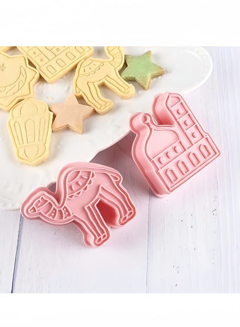 قوالب تقطيع البسكويت الرمضانية وأختامها المتناسقة، وأختام عجينة السكر لحفلات عيد مبارك، ومستلزمات تزيين الكيك - Image 5