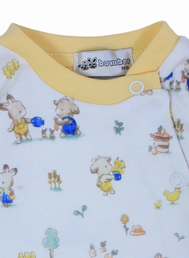 Bumber Unisex Cotton Baby Bodysuit - Animals Design - Image 3