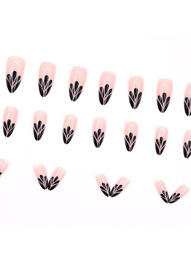 قطرة ماء طويلة حلوة باردة سوداء البتلة الفرنسية البسيطة الأوروبية والأمريكية قطعة مسمار مسمار ارتداء انفصال - Image 5