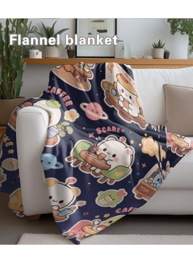 general Baby and children's cartoon flannel thin blanket (warm and comfortable, suitable for sleep, game use) 70cm*100cm - Image 4