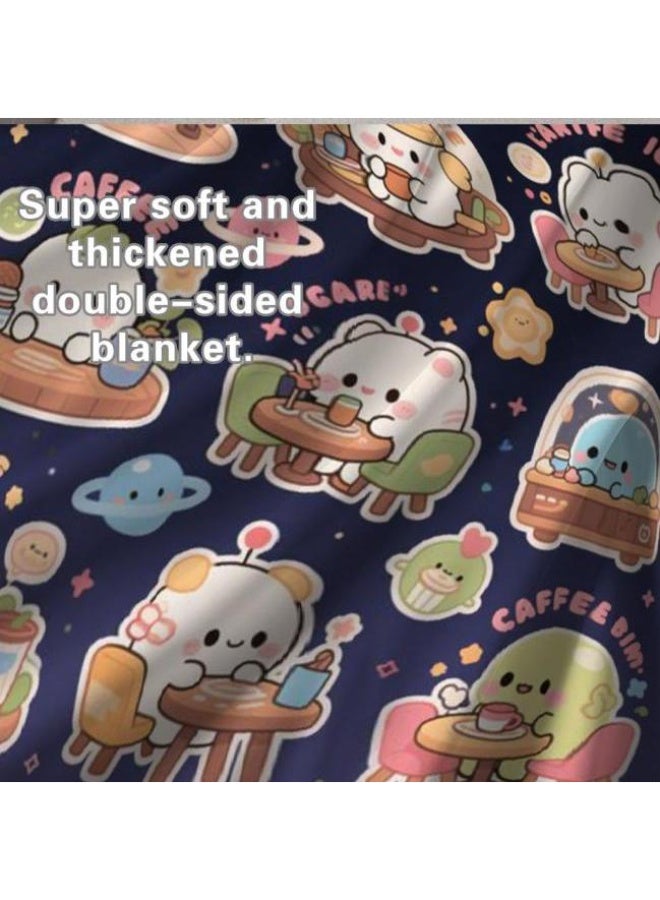 general Baby and children's cartoon flannel thin blanket (warm and comfortable, suitable for sleep, game use) 70cm*100cm - Image 5