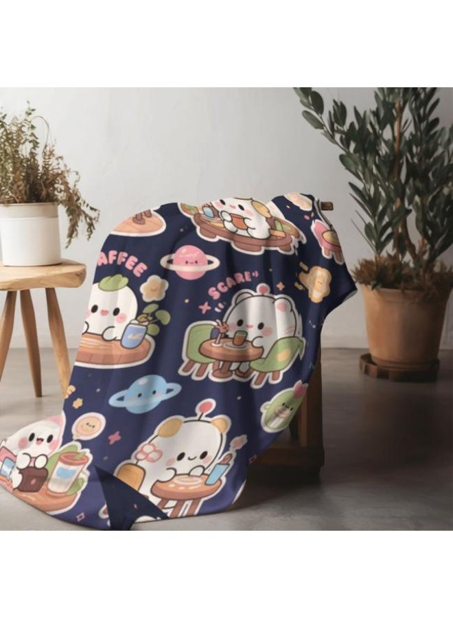 general Baby and children's cartoon flannel thin blanket (warm and comfortable, suitable for sleep, game use) 70cm*100cm - Image 3