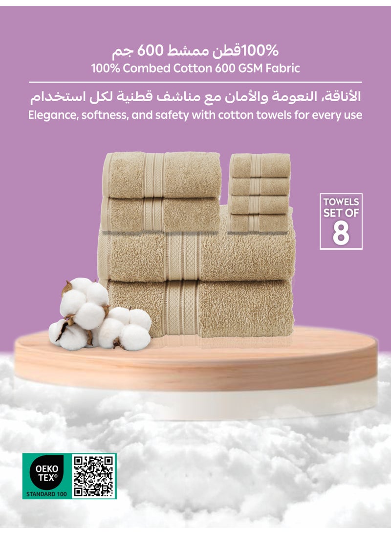 دوناتيلا طقم مناشف فاخر  قطع - قطن مشط %  جرام للمتر المربع - Image 2