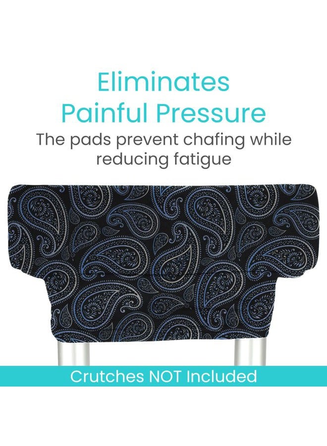 VIVE Crutch Pads For Armpits and Hand Grips - Pads for Crutches Handles and Underarms - Crutch Cushions Covers - Soft Padded Under Arm Cover - Crutch Accessories for Women, Men, Kid (1 Pair, Paisley)  - Image 4