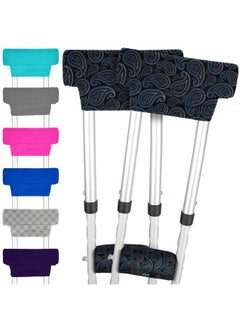 VIVE Crutch Pads For Armpits and Hand Grips - Pads for Crutches Handles and Underarms - Crutch Cushions Covers - Soft Padded Under Arm Cover - Crutch Accessories for Women, Men, Kid (1 Pair, Paisley)  - Image 1
