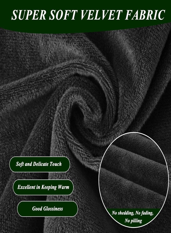 FlyGulls 4 Pack Chair Cushions for Dining Office Kitchen Chairs 19" x 19" Chair Pads and Cushion Comfort Seat Cushion with Ties (Grey Velvet) - Image 3