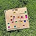 KOAICS 38PCS Wooden Building Blocks Set with Colorful Acrylic Inserts Include Wooden Castles Stairs Arches Educational Construction Toy for Toddlers 38PCS Castle House - Image 2
