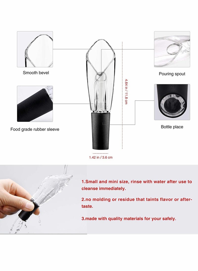Excefore Wine Pourer, Pour Spout and Wine Stopper Vacuum Wine Aerator Pourer Wine Pourer Stopper Set for Home Party Family, Wine Accessory, Gift for Wine Lovers - Image 4
