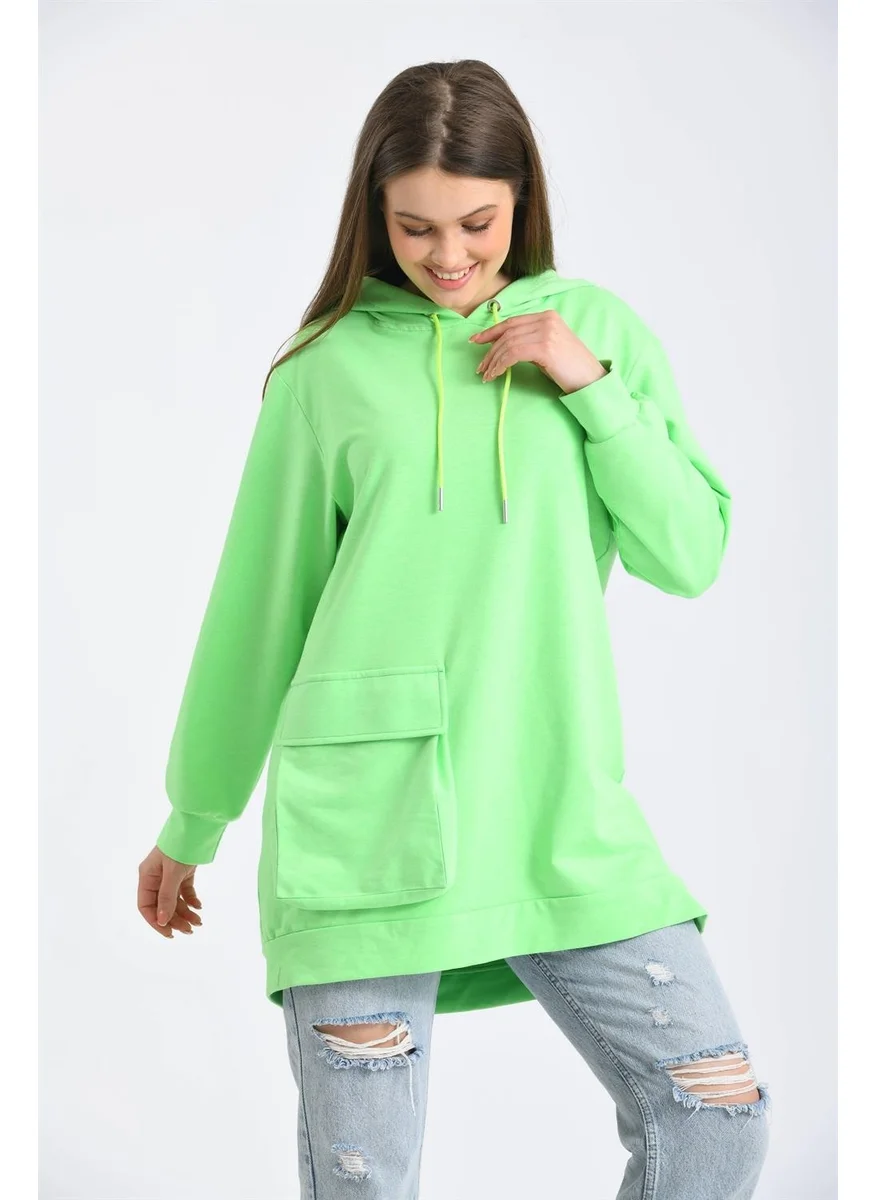 Garmi Women's Two Rope Hooded Sweatshirt Green