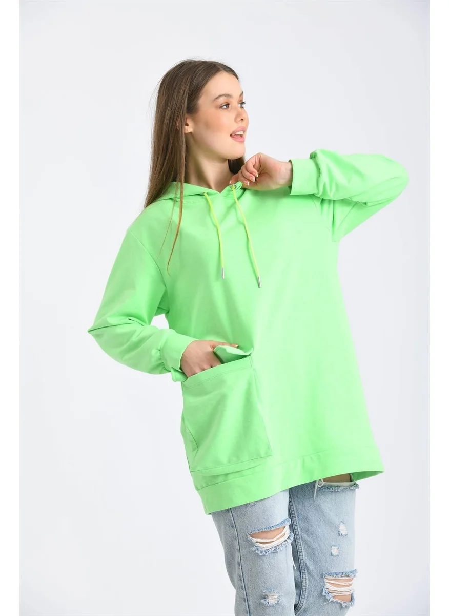 Garmi Women's Two Rope Hooded Sweatshirt Green