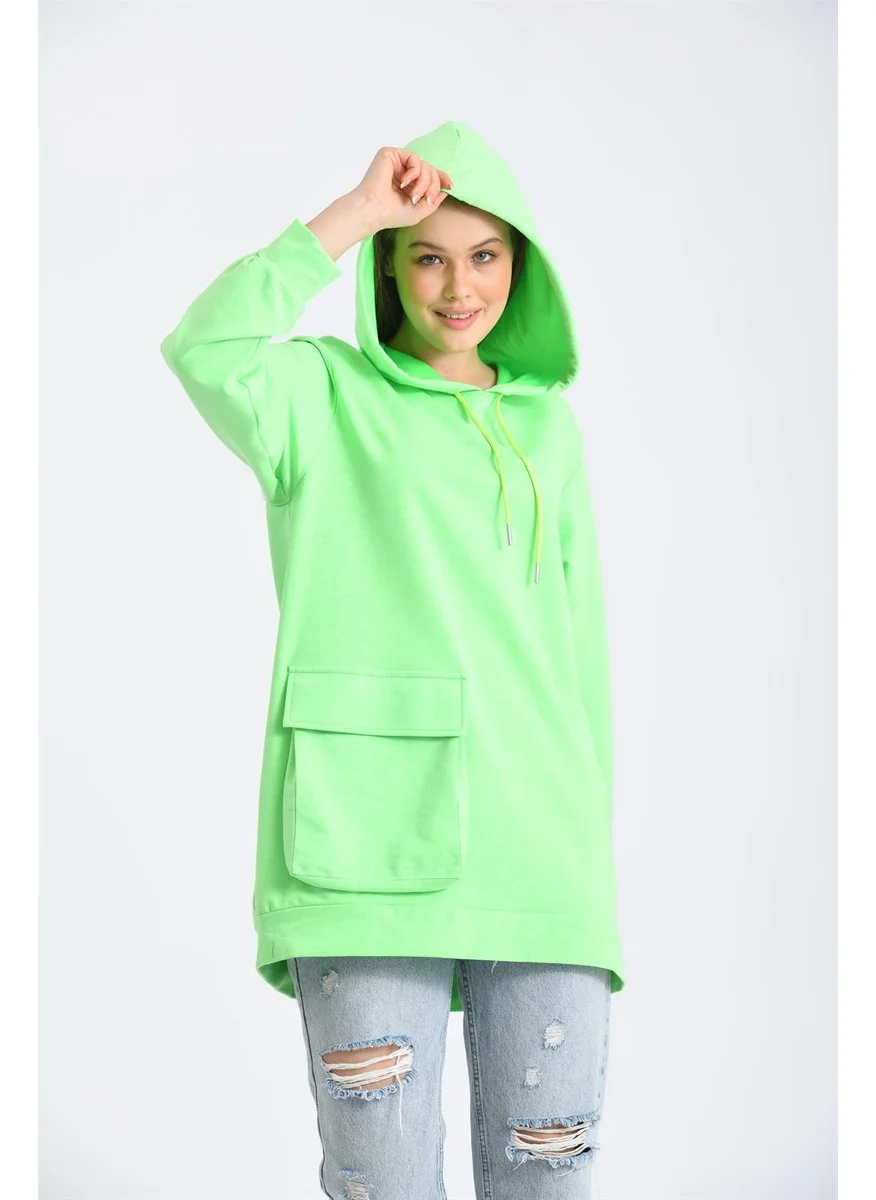 Garmi Women's Two Rope Hooded Sweatshirt Green