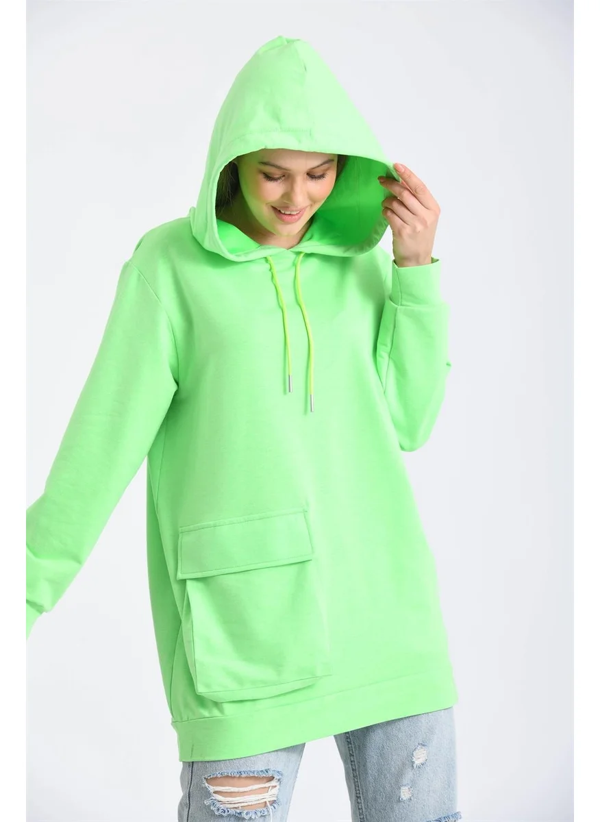 Garmi Women's Two Rope Hooded Sweatshirt Green
