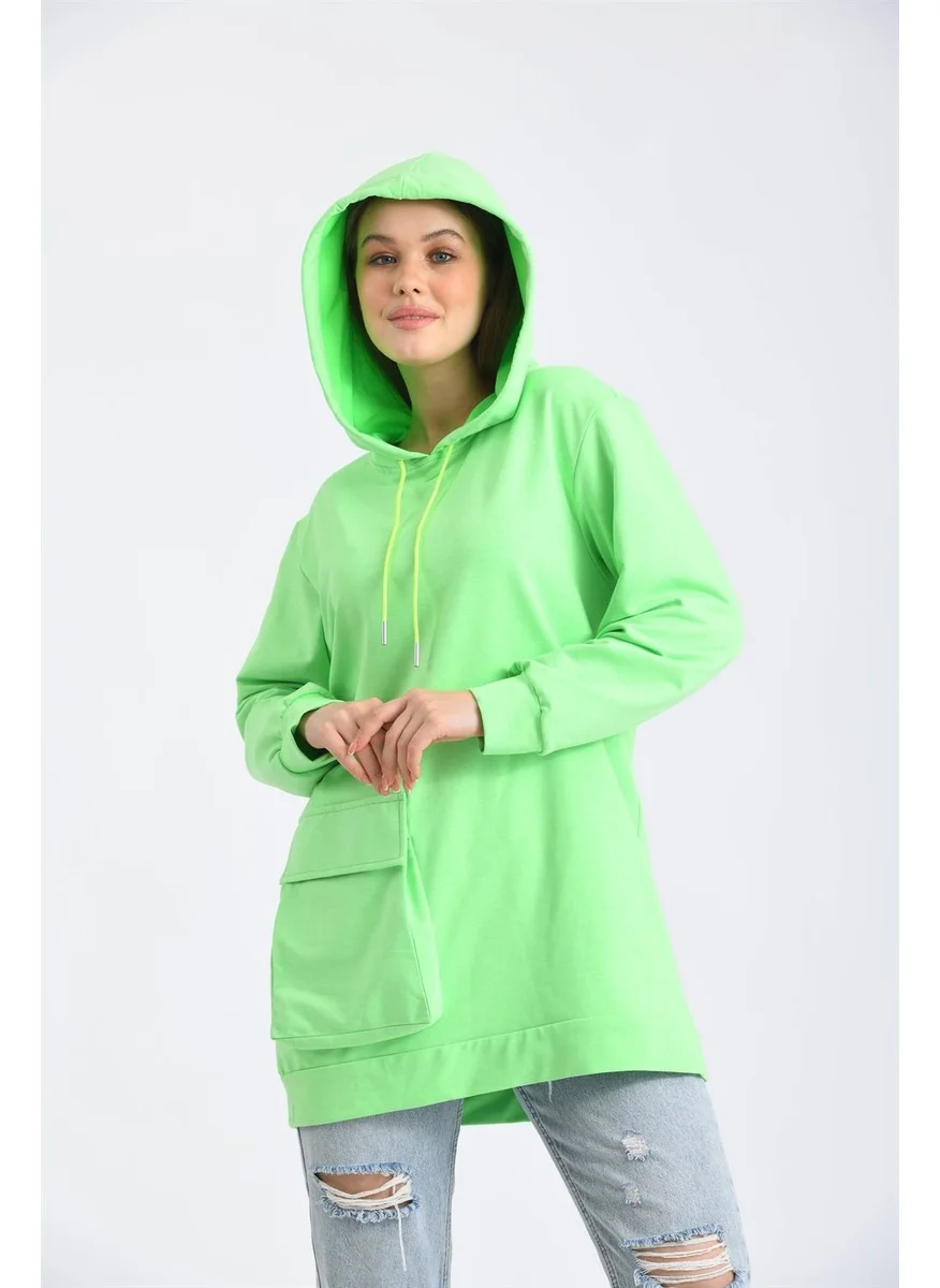 Garmi Women's Two Rope Hooded Sweatshirt Green