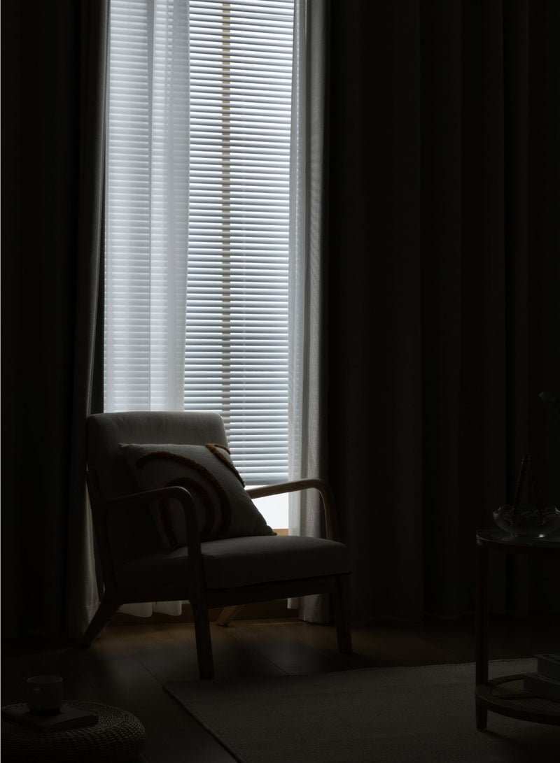 QBAID Blackout Curtain – 1 Piece | Natural Texture | Grommet, Hook & Back Tab Hanging Options - Image 5