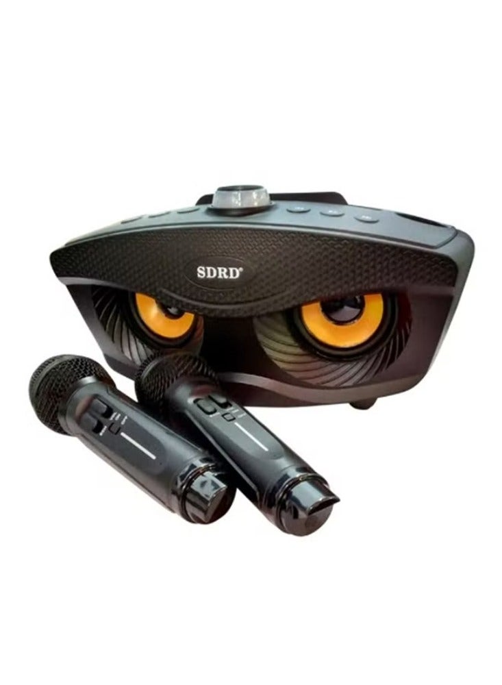 Dream Zone Wireless Bluetooth Speaker With 2-Piece Mic Black - Image 2