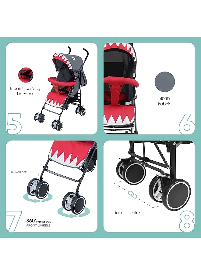 erorex Safari Stroller Character Stripes - Image 4