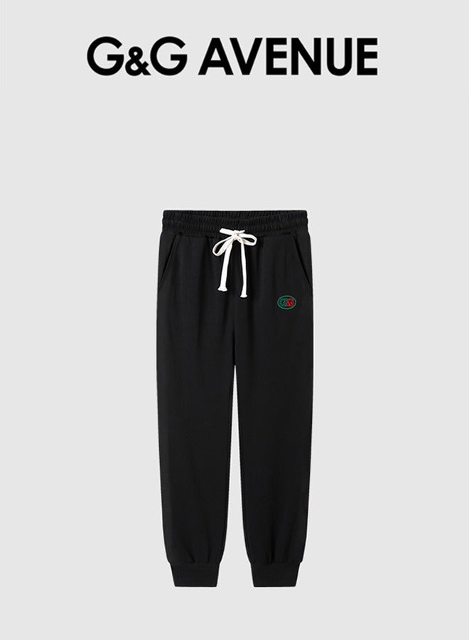 G&G AVENUE Spring and autumn New Men's Drawstring Casual Sports Pants Elastic Jogging Fashion Pure Cotton Exercise Outdoor Versatile Sports Pants - Image 1