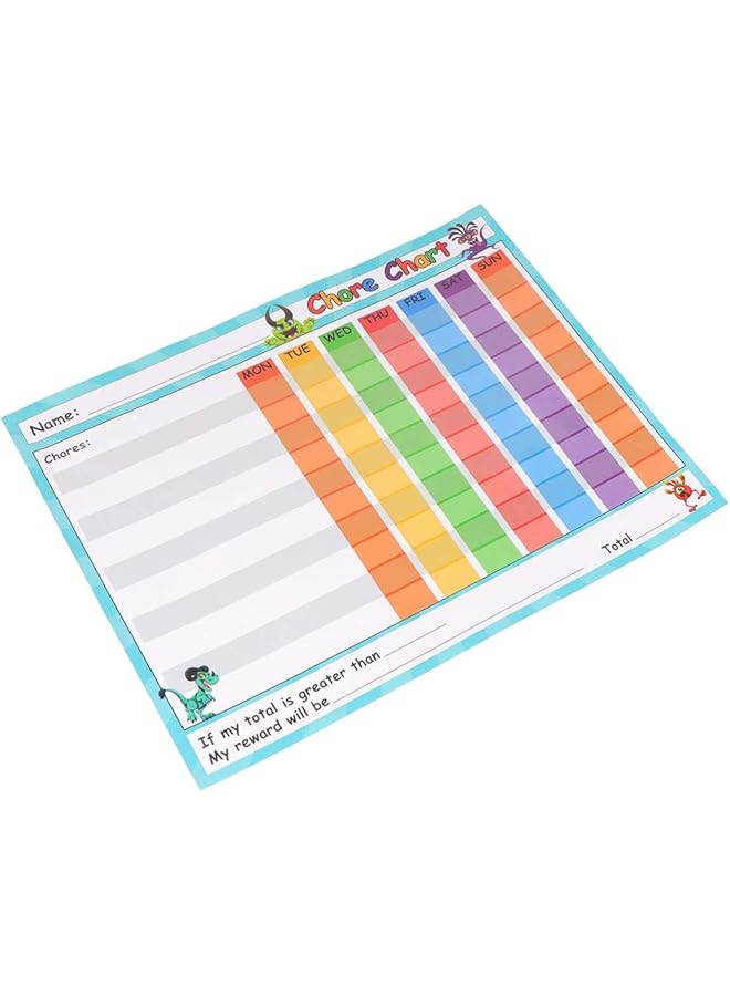 erorex Dry Erase Reward Chart For Kids Teach Children Responsibility And Good Behavior Reusable Self Adhesive Potty Chart Class Schedule For Home Classroom - Image 4