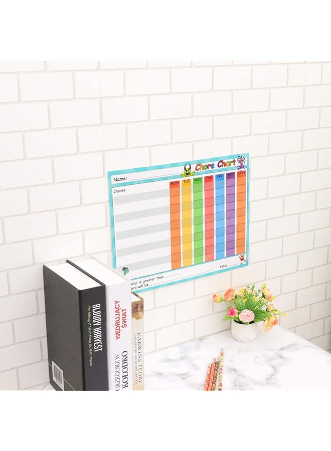 erorex Dry Erase Reward Chart For Kids Teach Children Responsibility And Good Behavior Reusable Self Adhesive Potty Chart Class Schedule For Home Classroom - Image 2
