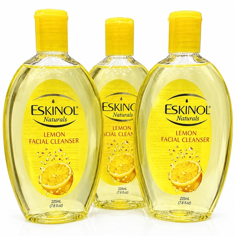 Eskinol Three Pieces Of Naturals Lemon Facial Cleanser 3X225ml - Image 1
