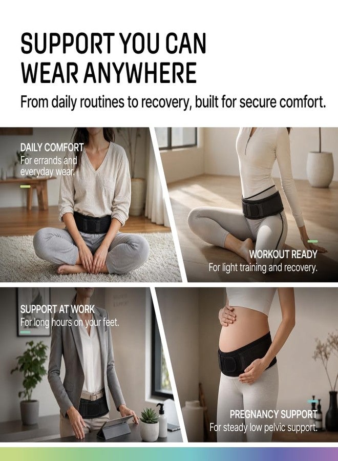 Modvel Pelvic Support Belt, Posture Corrector for Women & Men, Back Brace for Lower Back Pain, Hip & Waist Trainer for Women, Sciatica Pain Relief Support, Waist Cincher, Comfortable Daily Wear - Image 5