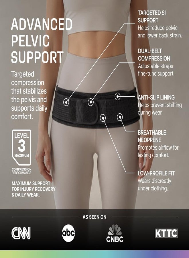 Modvel Pelvic Support Belt, Posture Corrector for Women & Men, Back Brace for Lower Back Pain, Hip & Waist Trainer for Women, Sciatica Pain Relief Support, Waist Cincher, Comfortable Daily Wear - Image 3