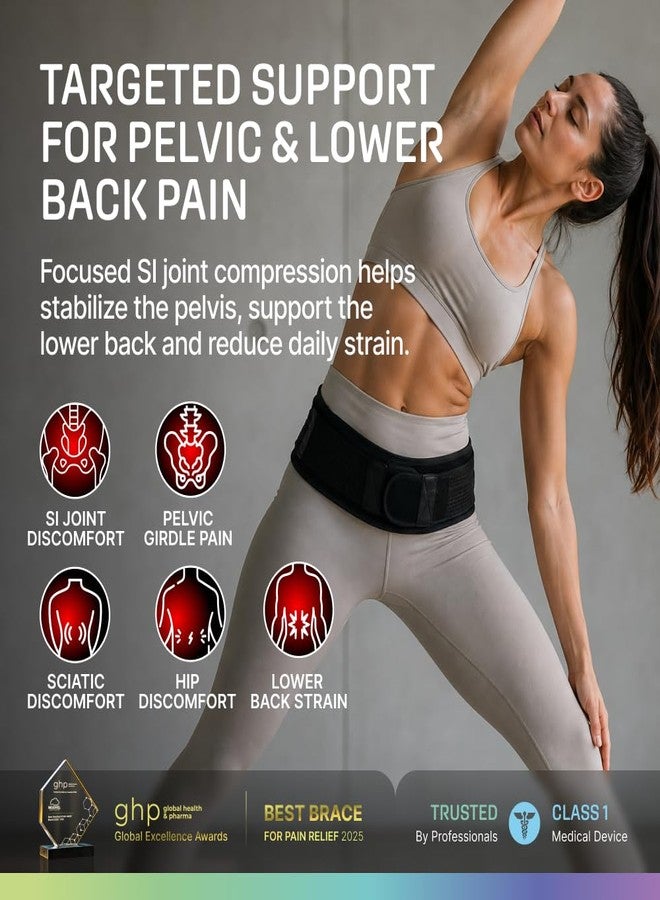 Modvel Pelvic Support Belt, Posture Corrector for Women & Men, Back Brace for Lower Back Pain, Hip & Waist Trainer for Women, Sciatica Pain Relief Support, Waist Cincher, Comfortable Daily Wear - Image 2