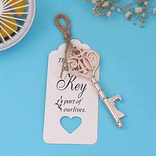 Yuokwer 50 Pack 40 Shaped Key Bottle Openers - 40th Birthday Gifts & Decorations (50, Gold 40) - Image 5
