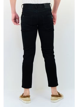 Selected Homme Men Slim Fit Solid Stretchable Jeans, Black  - Image 4