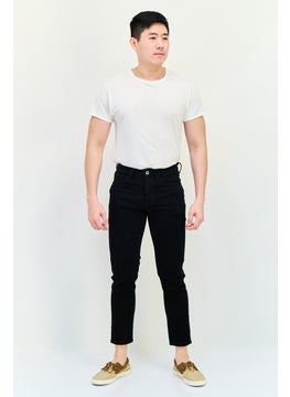 Selected Homme Men Slim Fit Solid Stretchable Jeans, Black  - Image 2