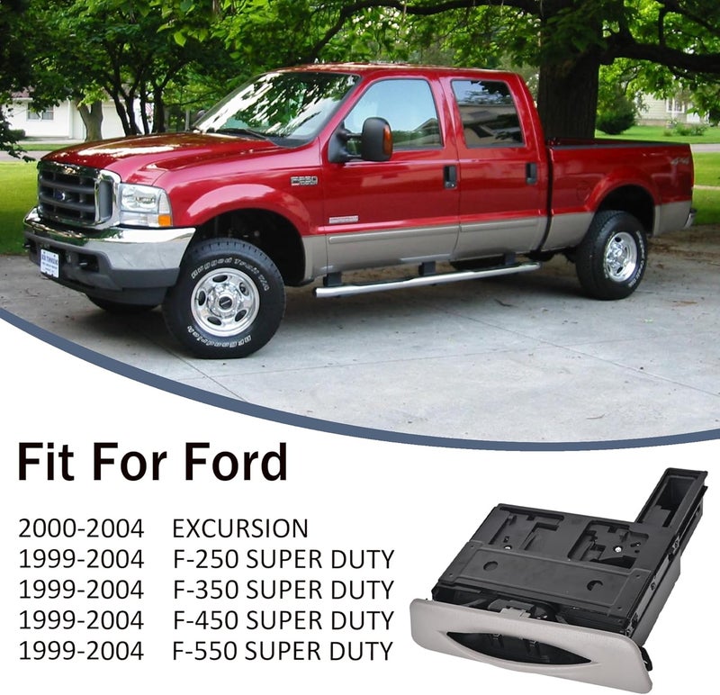 EKLN Dash Dashboard Cup Holder for 1999-2004 Ford Super Duty & Excursion - Graphite Gray - Image 3