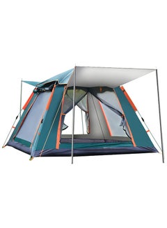 Generic Elite Camping Tent for 4 People - Sundome Waterproof & Windproof Family Tent with 4 Large Mesh Windows, Easy Installation, All-Season Outdoor Tent, Portable with Carry Bag – Green  - Image 1