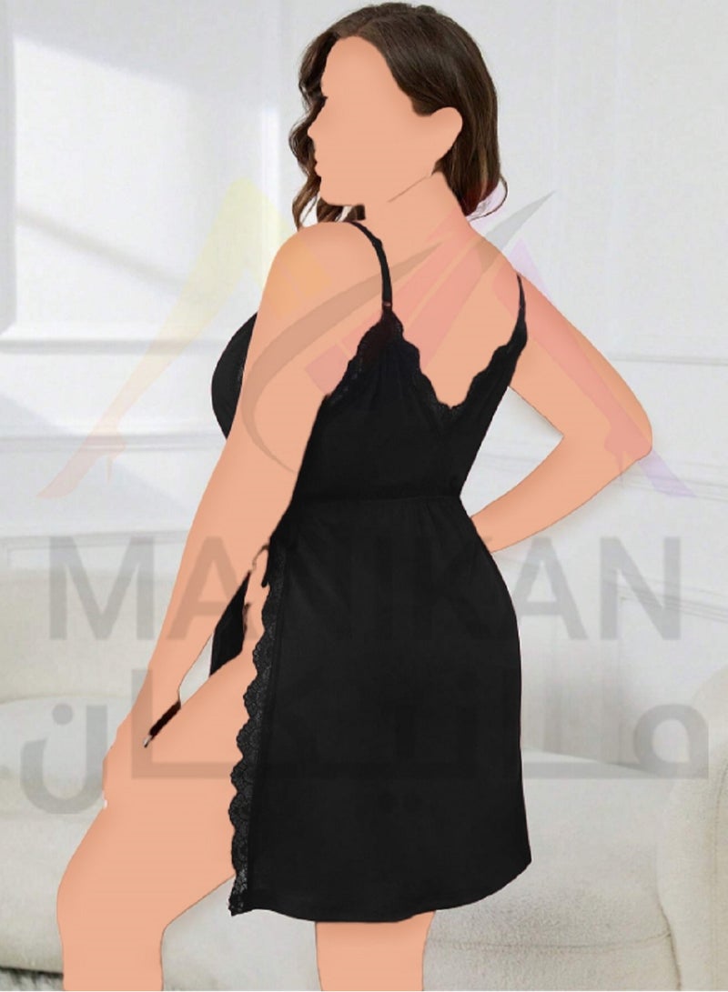 MANIKAN MANIKAN- Elegant Women Nightgown With Soft Lace Details  - Image 2