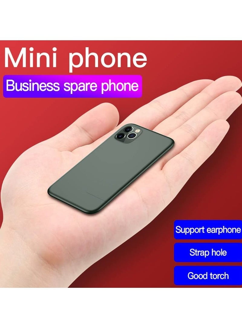 Generic - Mini Mobile Phone,4G 6.88mm Ultra-thin Body 1.8-Inch High-definition Screen, 72 Hours Long Standby (Green) - Image 1