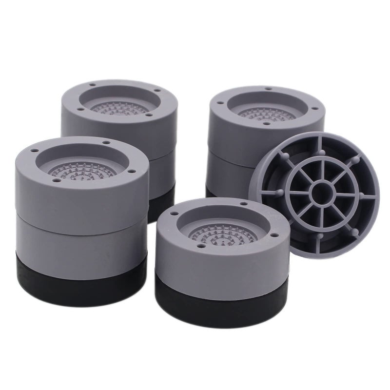 HANIHUA Furniture Risers 2 inch (Set of 4) Round Bed Risers Heavy Duty 1 inch 3 inch, Adjustable Bed Lifts Riser for Desk, Table, Sofa, Chair Supports Up to 3,300 lbs - Image 1