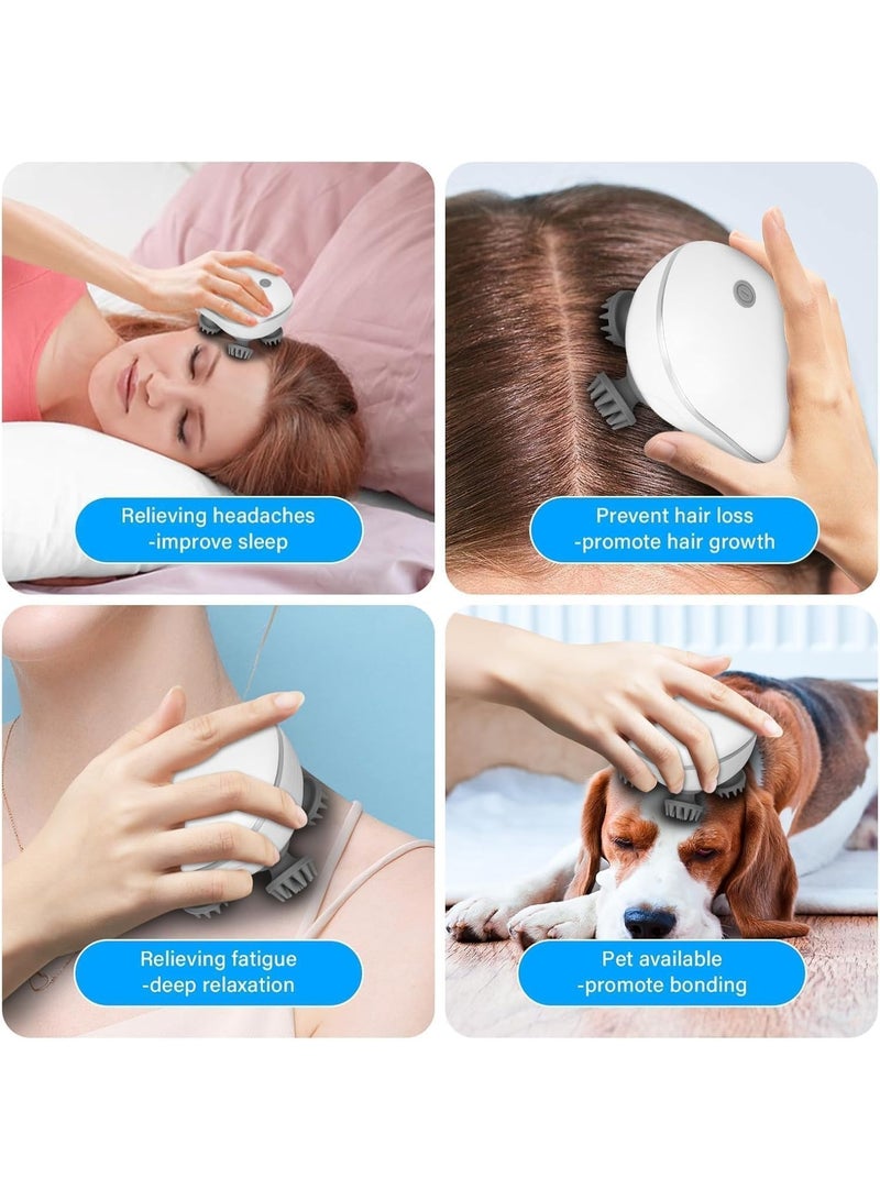 Wireless Body Massage Stick – Rechargeable Massager with Speed ​​Control and Detachable Heads – Silver - Image 3
