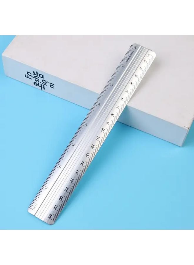 5pcs 7 87 Inch Aluminum Alloy Rulers Multi Functional Precision Measuring Tool - Image 5