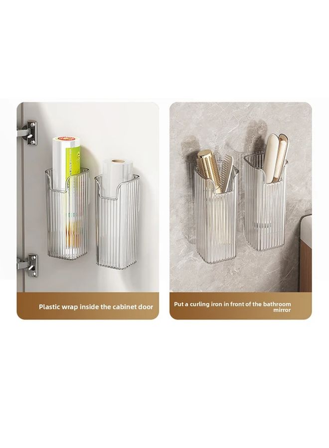 Transparent 2 Pack No Drill Wall Mount Umbrella Holder Space Saving Entryway Organizer - Image 2