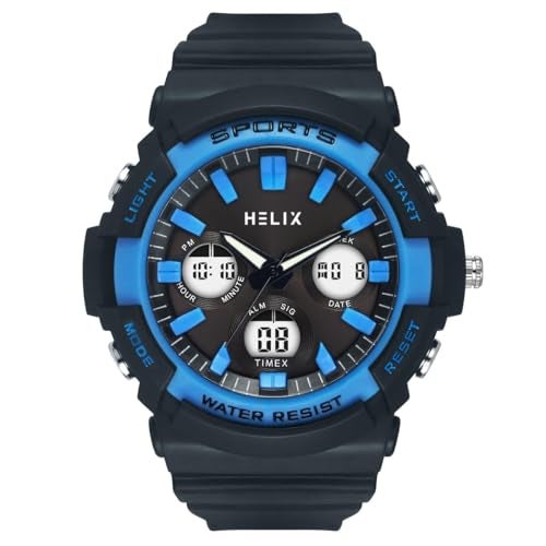 Helix by Timex Men Grey Round Dial Analog-Digital Watch - TWESK4502T - Image 1
