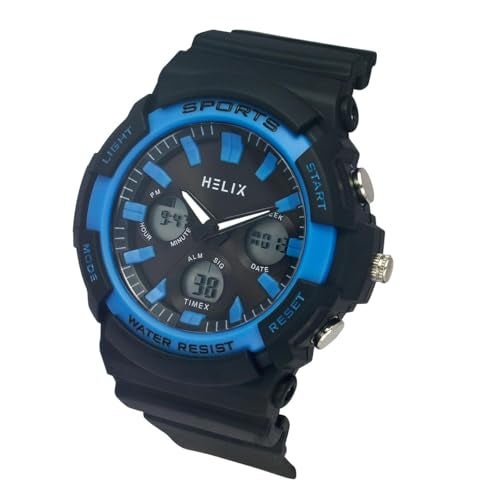 Helix by Timex Men Grey Round Dial Analog-Digital Watch - TWESK4502T - Image 2