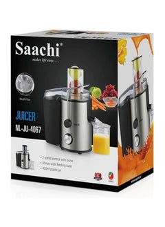 Sachi Saachi Juicer with 400ml Jug for Making Fruits Such as Orange, Pineapple, Grape, Lemon, Watermelon, Pomegranate, etc. 500 Watt NL-JU-4067  - Image 2