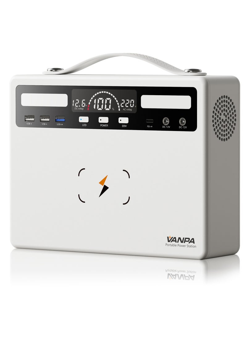 فانپا 600W محطة طاقة محمولة 480Wh بطارية ليثيوم موجة جيبية نقية AC 220V إخراج احتياطي Powerbank مولد الطاقة الشمسية للتخييم - Image 2