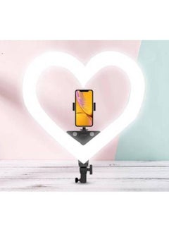 General 19-inch RGB Seven-color Heart-shaped Live Light Fill Light Anchor Beauty And Skin Rejuvenation Internet Celebrity Ring Beauty Light Photography Light-Specifications:2.1 M Conventional Support  - Image 3
