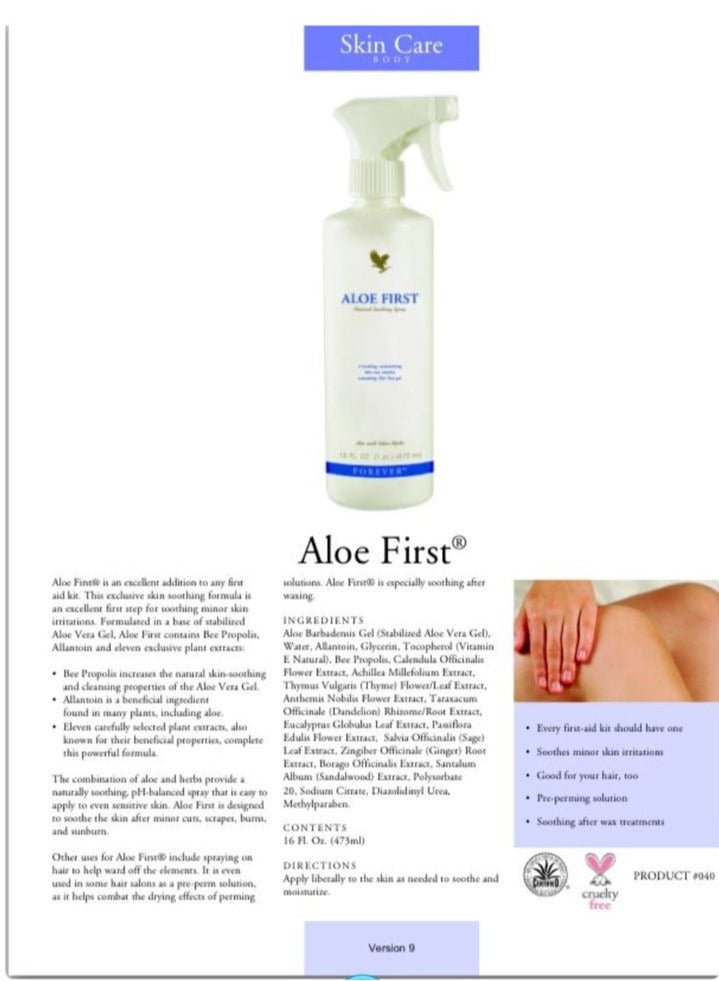 Forever Living ALOE FIRST SPRAY - Image 2